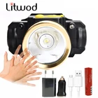 Фонарь налобный светодиодный с датчиком и зарядкой от Usb, 18650