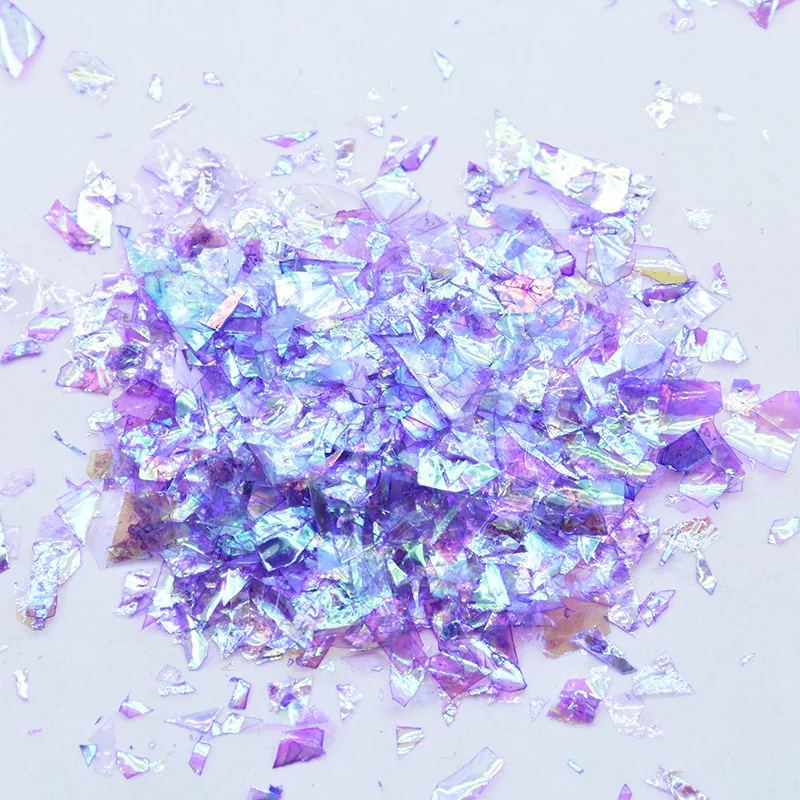 Оптовая продажа 500 г нестандартная оболочка бумажные хлопья для ногтей пайетки