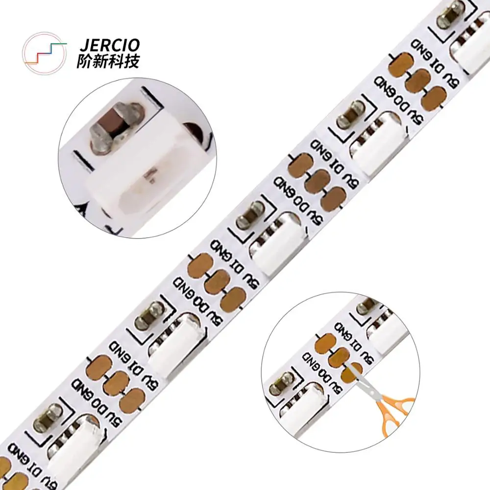 JERCIO SK6812 SIDE SMD4020 Светодиодная светильник та 60/100/144 светодиодов/пиксель/м