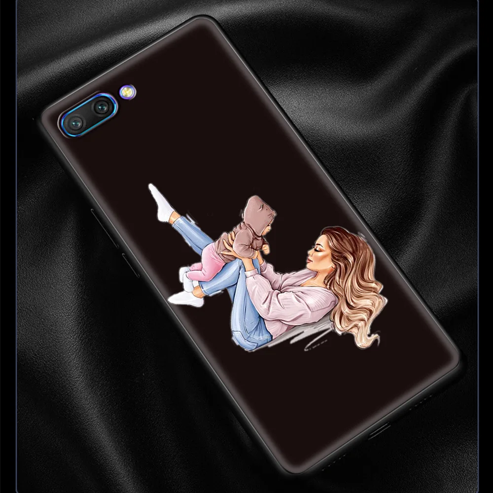

Baby Mom Girl Silicone Soft TPU Case for Honor 8X 9X 9C 9A 10 20 Lite 30 Pro 30i 20e 20S(6.15) Play 9A 8S 2020 Coque