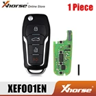 Пульт дистанционного управления Xhorse XEFO01EN, для Ford Flip с 4 кнопками, встроенный чип, английская версия
