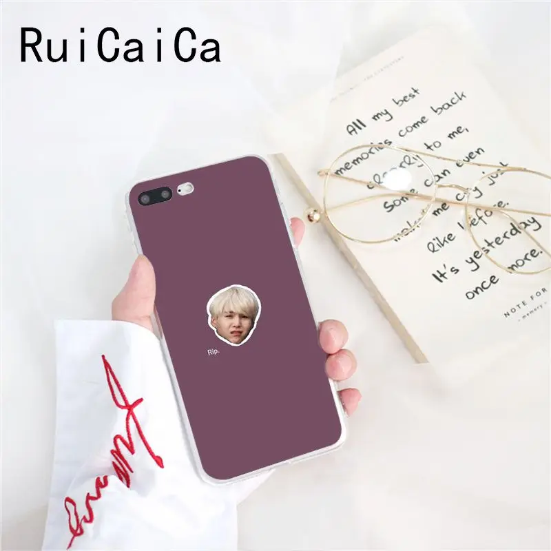 Ruicaica KPOP корейские мальчики Jimin Suga RM Роскошный Уникальный Дизайн чехол для телефона для iPhone 8 7 6 6S Plus X XS MAX 5 5S SE XR 10