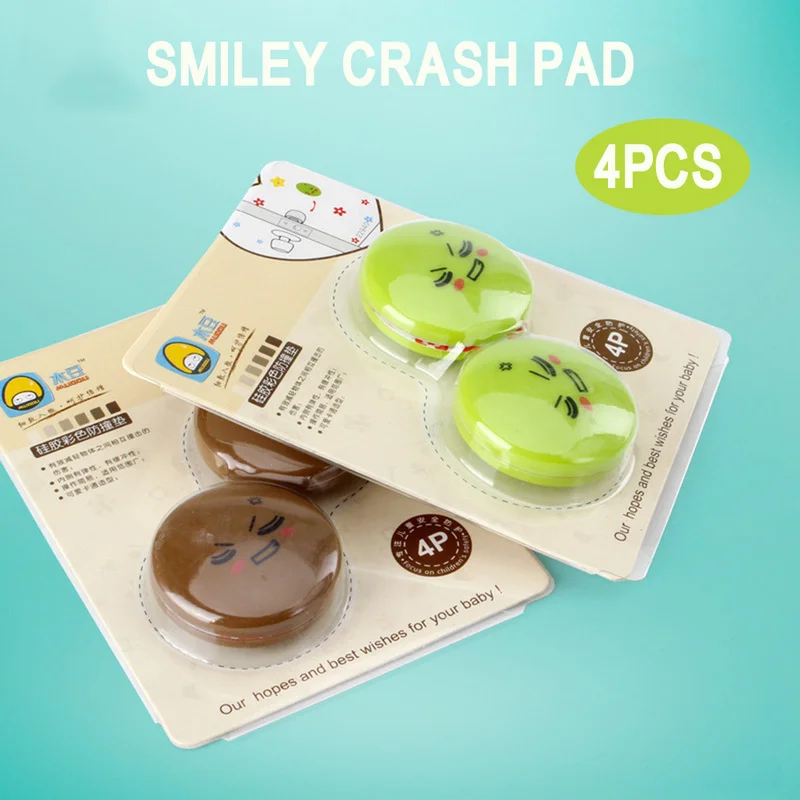 4 шт. утолщенные силиконовые накладки на дверные Буферы|Дверные ограничители| |