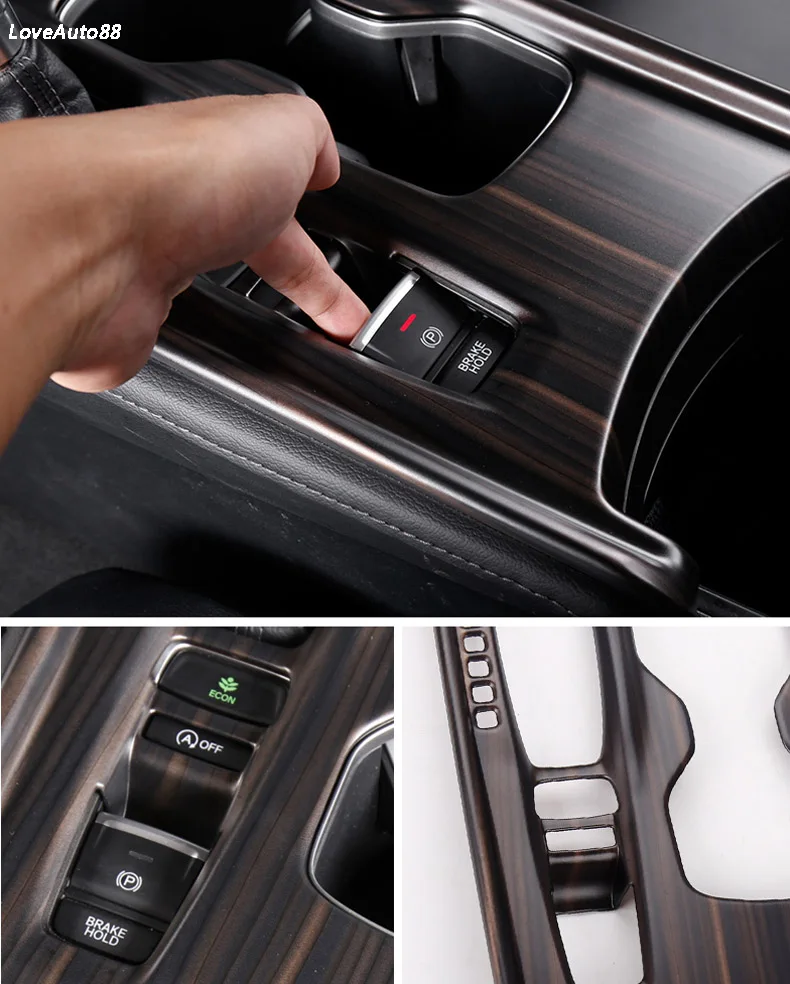 Для Honda Accord 10th зубчатая панель ручные тормоза крышки украшения держатель стакана воды рамка Крышка отделка Аксессуары