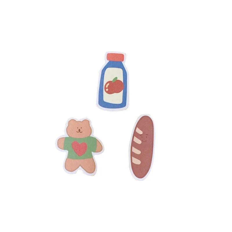 

Ins Poster Cartoon Cute Soft Candy Bear Hand Account Sticker Creative Decoration Material Transparent Waterproof Sticker