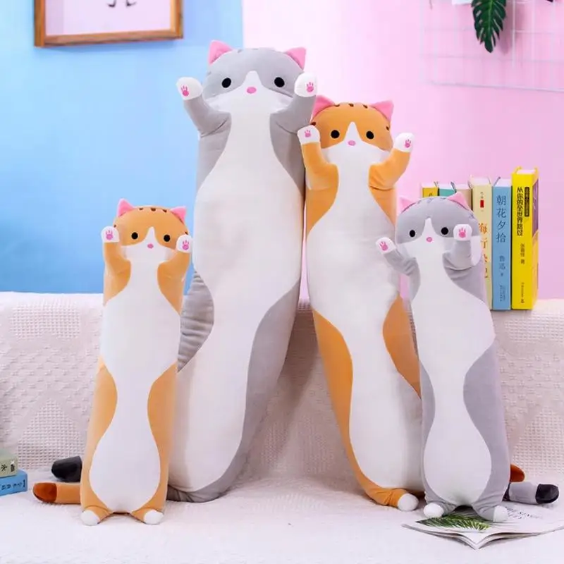 

Long Cat Plush Toy Cute Soft Stuffed Animal Toys For Children Sleeping Pillow Cushion Doll Plush Toy Birthday Gifts 70/90cm