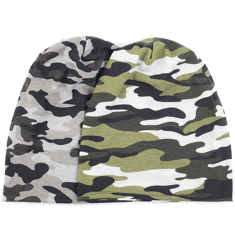 

Charm Wood New Fashion Unisex Beanie Hat Slouch Camouflage Printed Caps For Woman Man Skullies Cap Adults Baggy Casual Hats