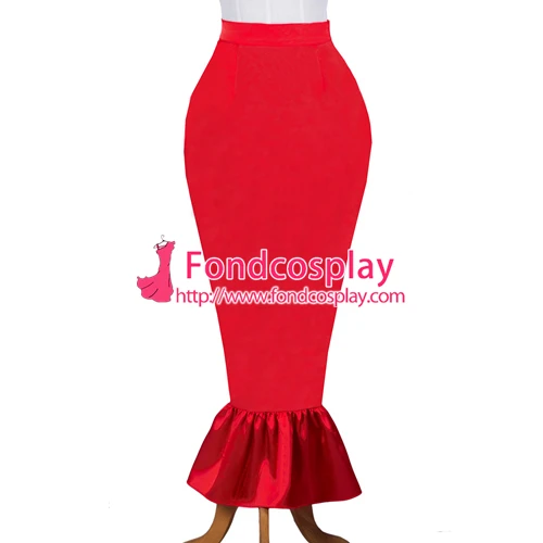 

Sissy maid satin skirt lockable Uniform cosplay costume Tailor-made[G3719]