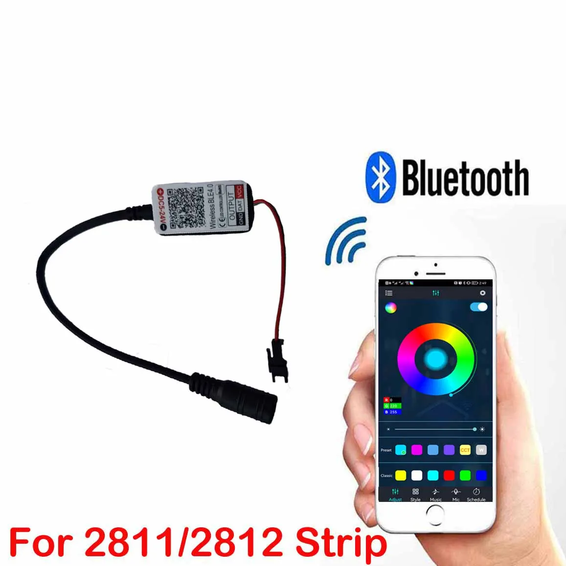Бесплатная версия 20 шт./50 шт. умный Bluetooth-контроллер телефон 2811/2812/6812/1903 волшебная