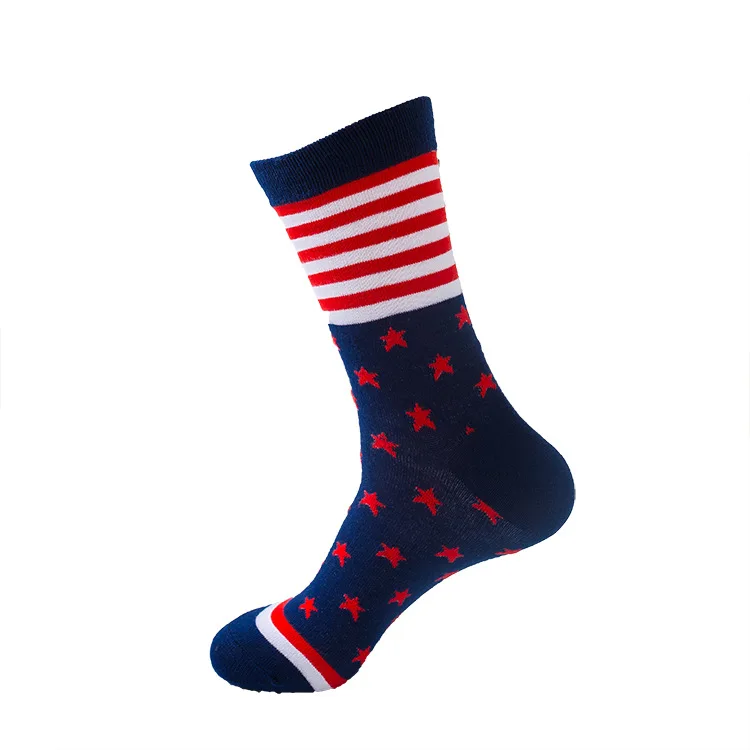 

Creative Donald Trump Make America Great Again National Flag Stars Stripes Socks Funny Women Casual Men Short Happy Cotton Socks
