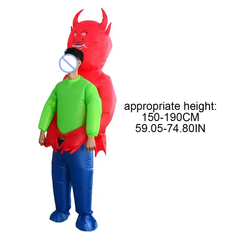 

Inflatable Ghost Costume Adults Funny Blow up Outfit Christmas Halloween Cosplay Fancy Dress Suit