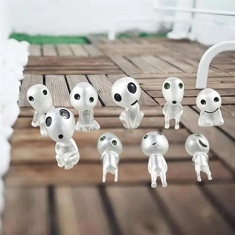 

10PCS Glow Dark Tree Elves Garden Decor Miniature Luminous Ghost for Micro Landscape Fairy Gnomes Garden Decoration Fairy Garden