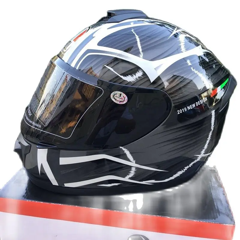 Серый молниевый шлем с открытым лицом для скутера мотоцикла мотоциклетного