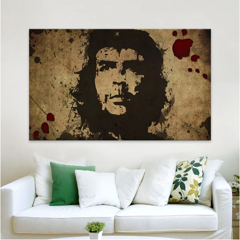 

HD Print Wall Art Canvas Character Retro Che Guevara Freedom Posters Wall picture for Living Room Nostalgic Old Bar Decorative