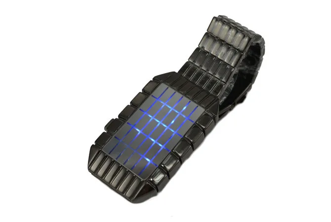 Модный дизайн светодиодный светильник с точечной матрицей часы мужские