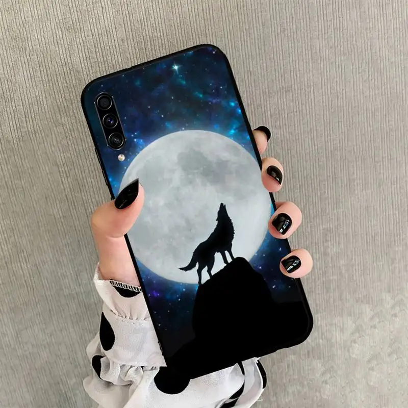 

Cute Snow Wolf Phone Case black For Samsung galaxy S 21 20 10 8 A 51 71 50 21s 70 40 20 20e note 10 plus Ultra 5g fe