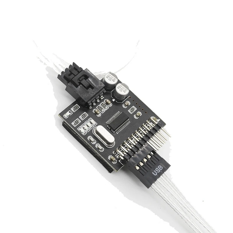 9-контактный разъем USB 2 0 для материнской платы разделитель интерфейса штекер от 1