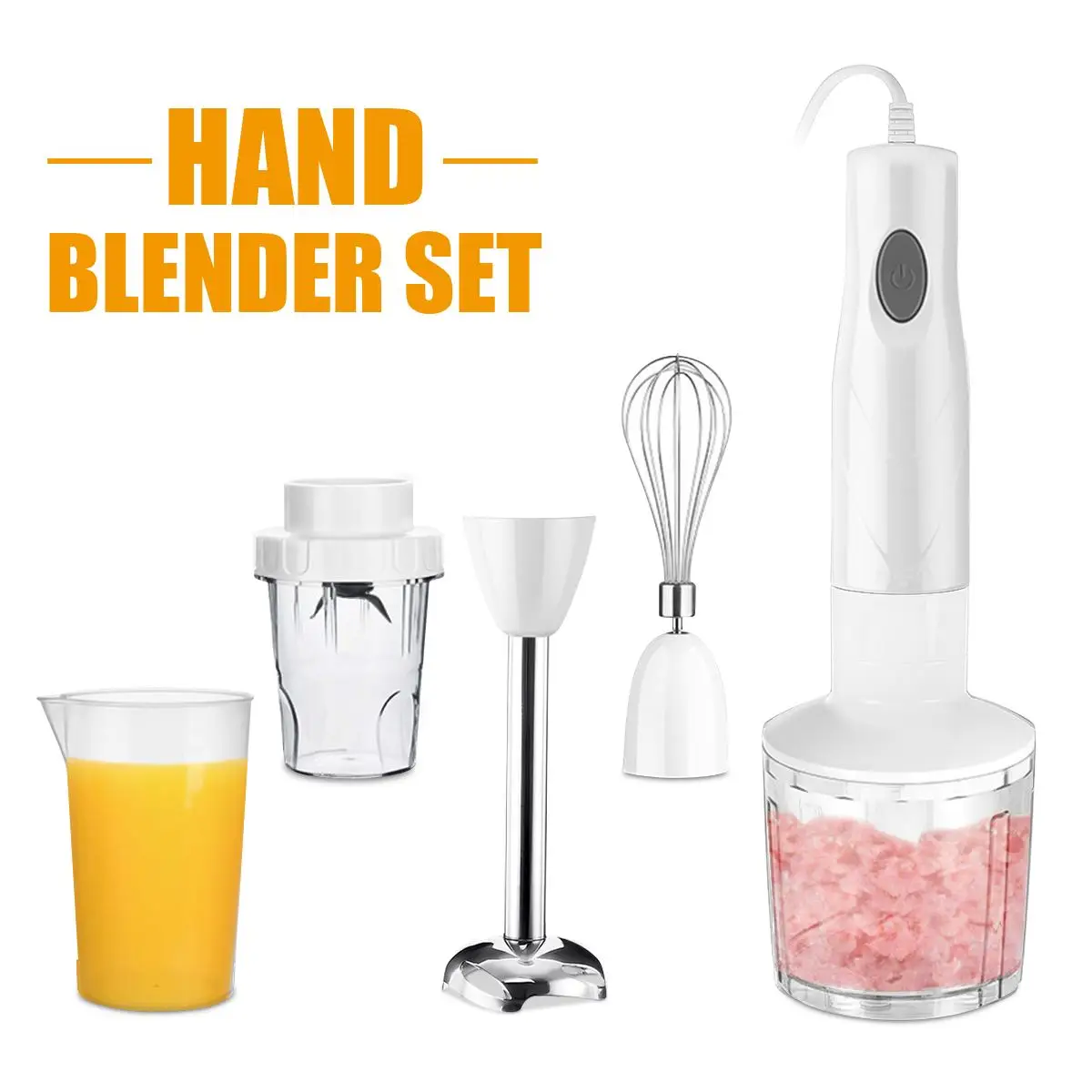

Multifunction Hand Blender Detachable Stick Blender Baby Food Grinder Egg Whisk Smoothies Vegetable Meat Grinder Mixer Juicer