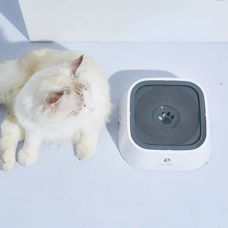 

Dog Drinking Water Bowl 1.5L Floating Non-Wetting Mouth Cat Bowl Without Spill Drinking Water Dispenser ABS Plastic Dog Bowl
