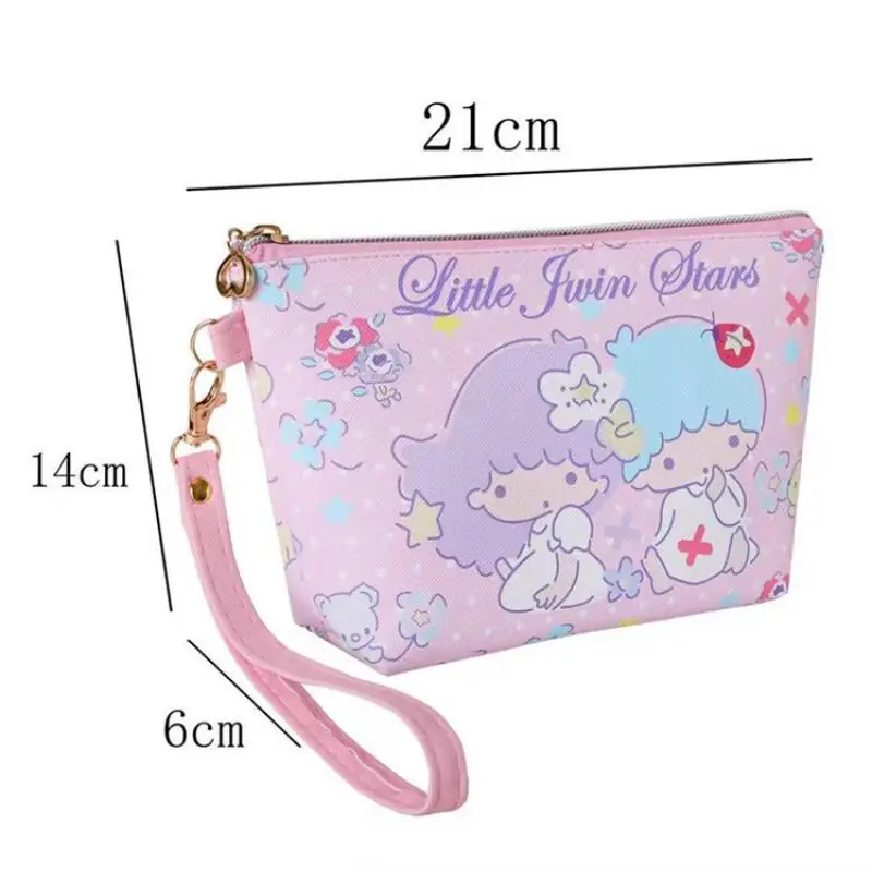 Kawaii аниме мультфильм японский Sanrios My Melody Cinnamoroll Kuromi моющаяся сумка косметичка ПУ