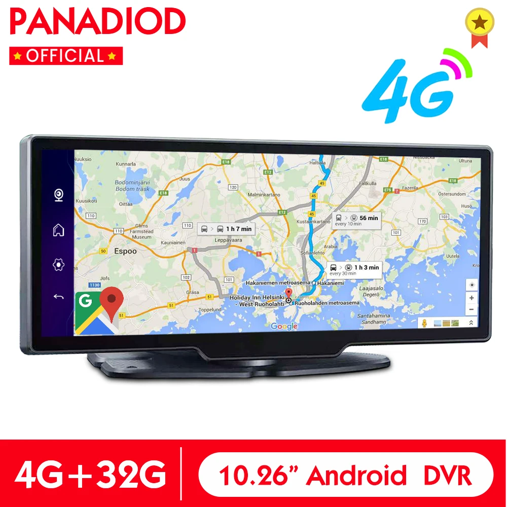 Видеорегистратор автомобильный, 2021, Android 8,1, GPS, Wi-Fi, 1080P, FHD, 4G - изображение