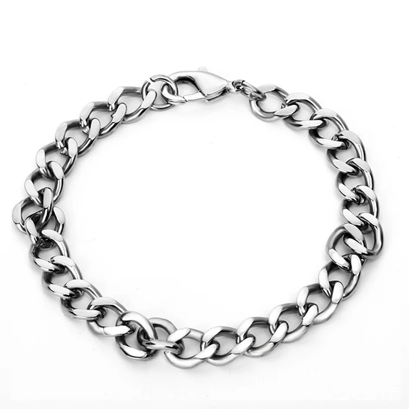 Мужской браслет цепочка RIR 316L из нержавеющей стали Классическая Байкерская