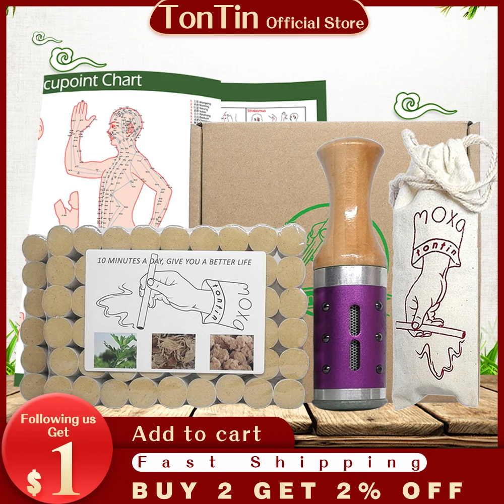 

Комплект для моксотерапии Moxa Бездымная палочка, Подарочный меридиан, медицинский массаж, китайская медицина