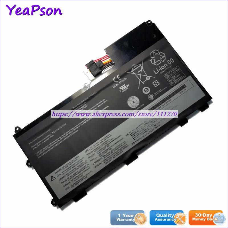 Yeapson L11N3P51 L11S3P51 45N1090 45N1091 11.1V 4250mAh Laptop Battery For Lenovo ThinkPad T430u Ultrabook 3351A63 3351A52 | Компьютеры и