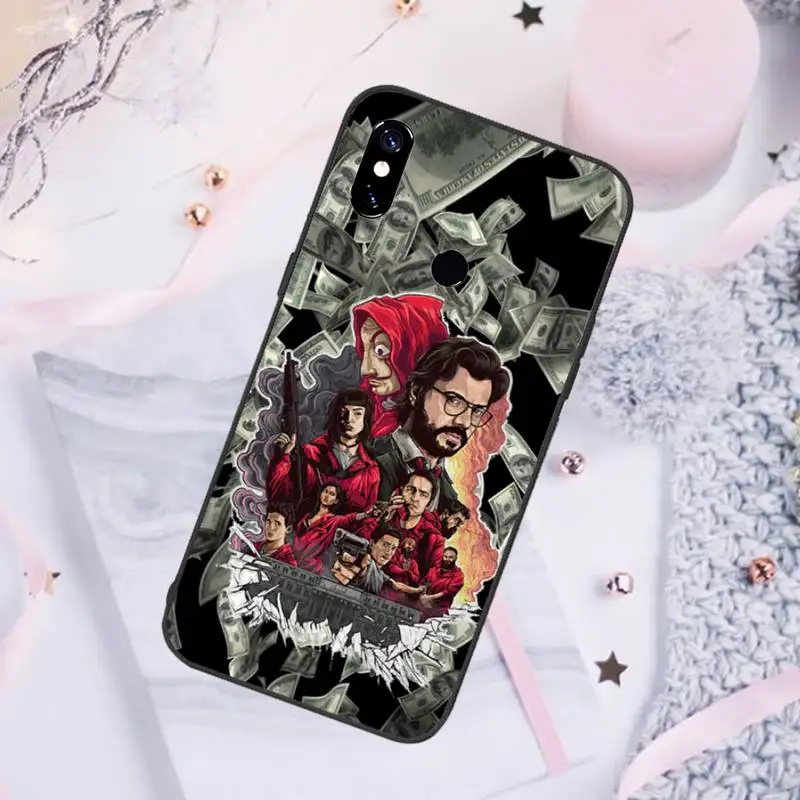 

Spain TV Money Heist House Paper Phone Case For Xiaomi Redmi 7 8 9t a3Pro 9se k20 mi8 max3 lite 9 note 9s 10 pro