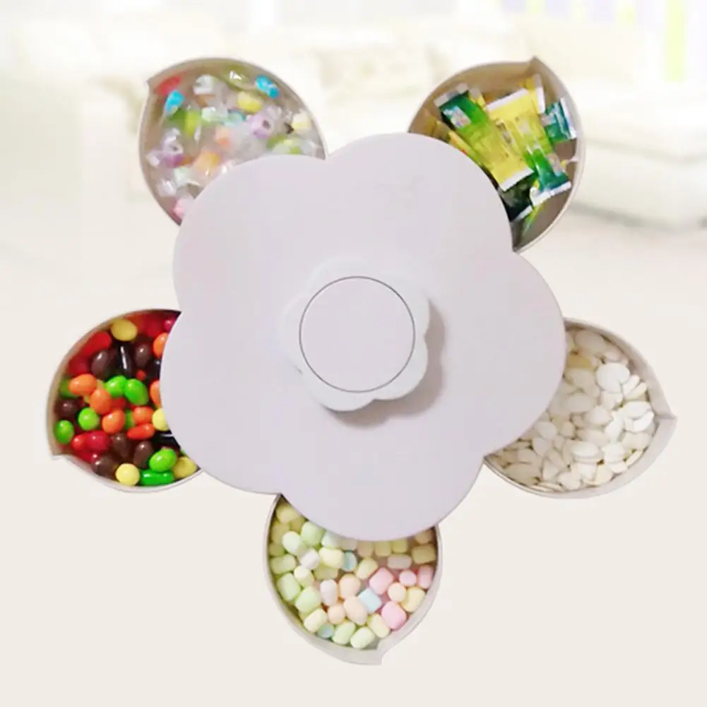 Коробка для хранения конфет в форме цветка роторная коробка еды перекуса