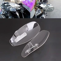 clear motorcycle handle bar hand guard protector wind deflector motorcycle bike shield for harley xl 883 1200 dyna road king