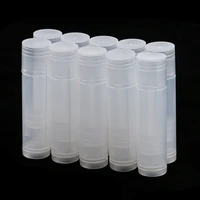 10pcslot plastic empty lip balm sticks tubes cosmetic containers lipstick bottles diy craft holders with caps