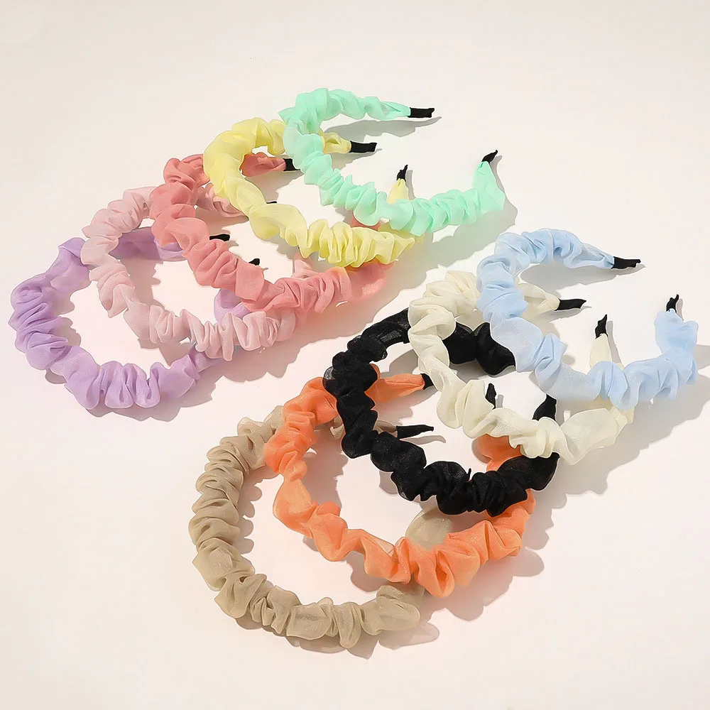 Ободок для волос женский в Корейском стиле изящная простая сетчатая повязка на