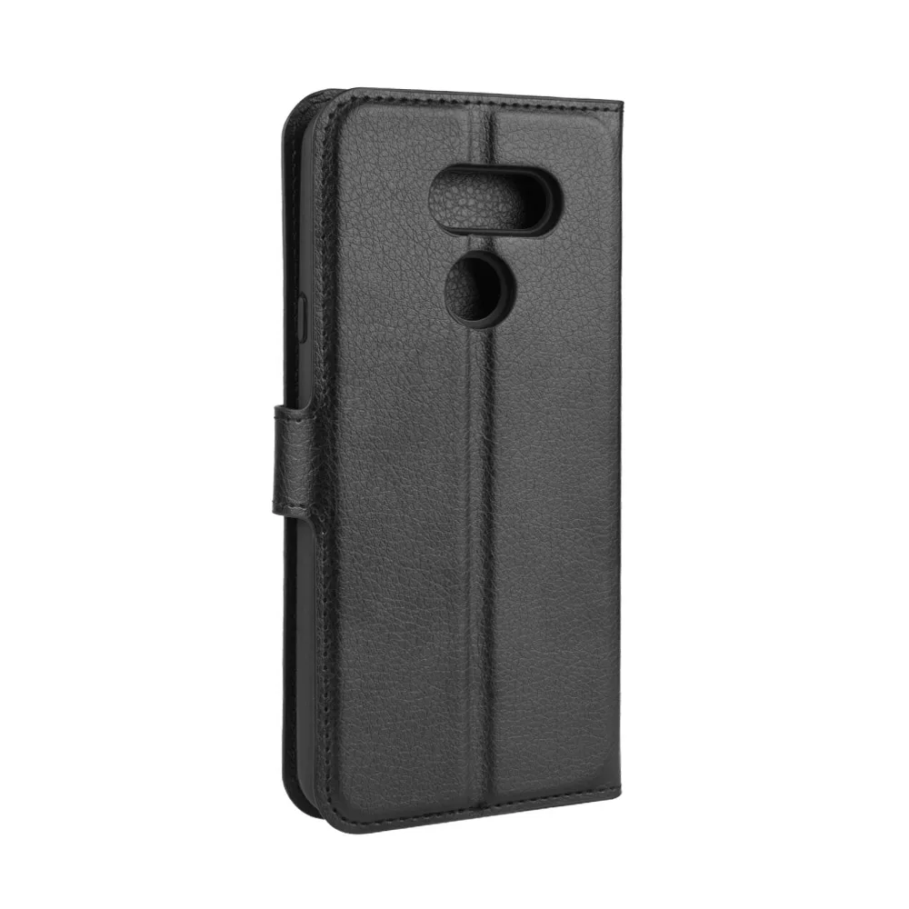Чехол для LG K40S мягкий силиконовый откидной бумажник кожаный чехол подставка