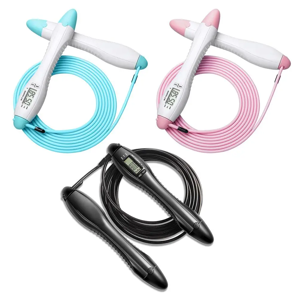 

Регулируемые скакалки для занятий спортом, фитнесом, тонкий подсчет, скакалка, оборудование для фитнеса, Цифровая настройка калорий, скакал...