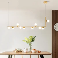 nordic modern led pendant lights luxury blackgolden color magic bean hanging lamp for dinning room bar counter bedroom decor