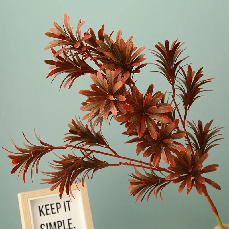 82 см 24 головки пластиковые листья большие искусственные ветки деревьев Зеленые