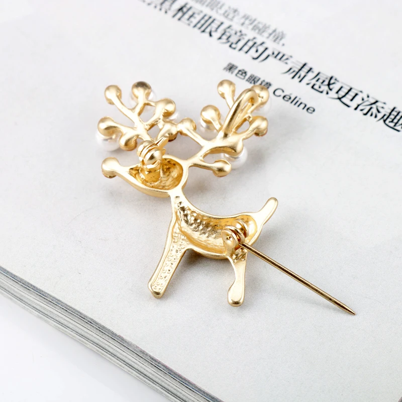 Снежинка Броши с оленями оленей булавки для мужчин и женщин рюкзак свитер куртки