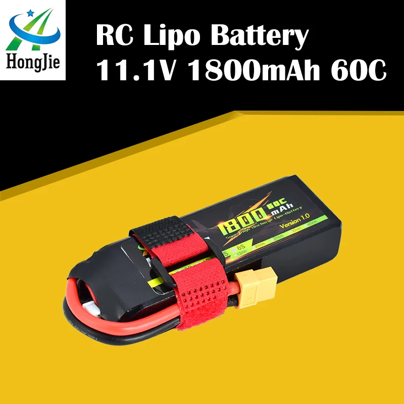 

Class A 11.1V 1800mAh 60C 3S Lipo Battery XT60 Plug Rechargeable For RC Racing Drone Helicopter Multicopter Car Model