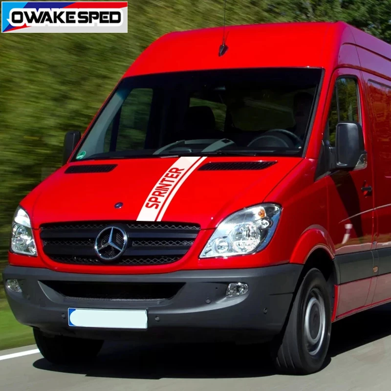 Спортивный Стильный чехол для Mercedes Benz Sprinter автомобильного двигателя полосатая