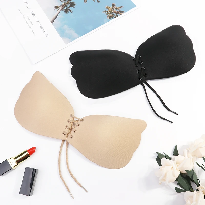 

Бесшовные невидимый бюстгальтер силиконовый клей спинки Bralette без бретелек Push-Up Bra сексуальное женское белье Fly бюстгаль