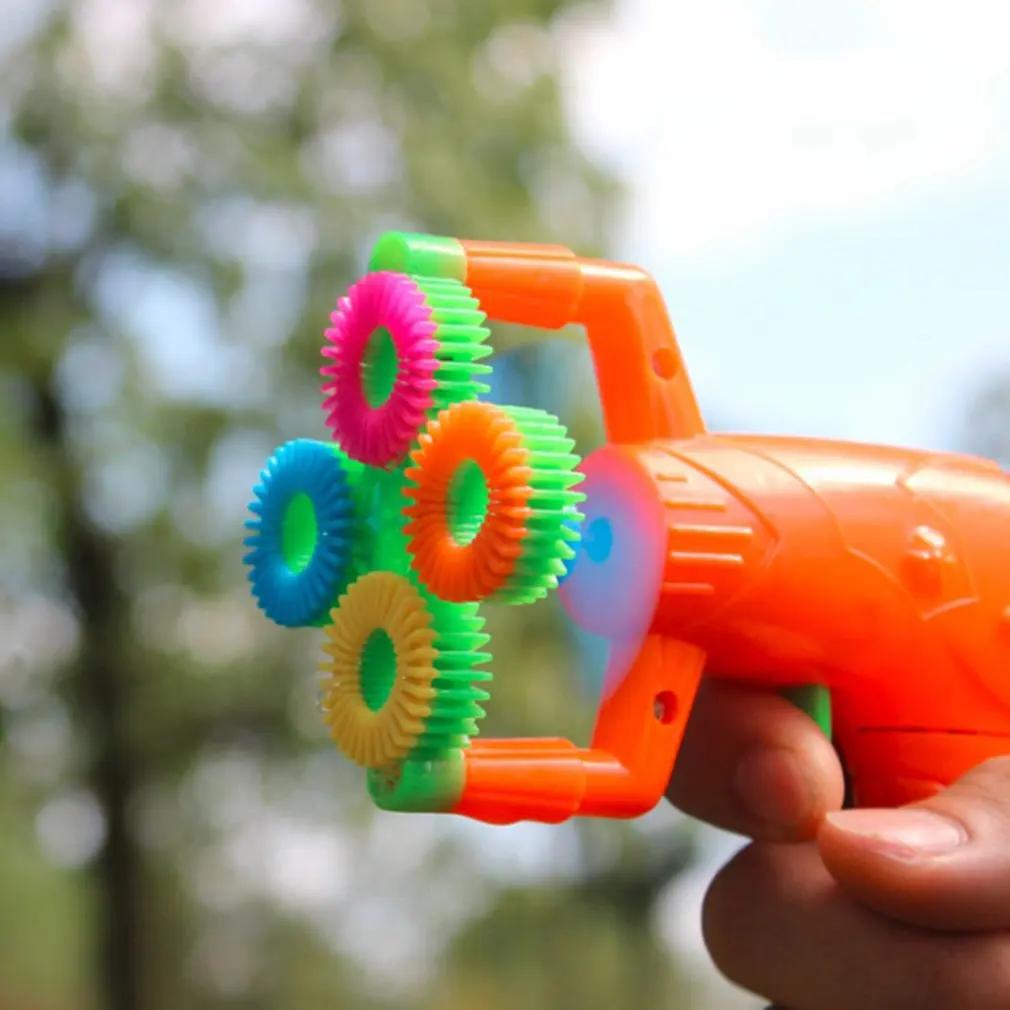 Портативный электрический пистолет для мыльных пузырей мощный автоматический