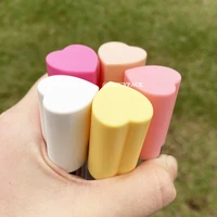 103050100pcs 4ml makeup tool cute nude heart shape empty lip gloss tubes clear round custom lip gloss container with wand