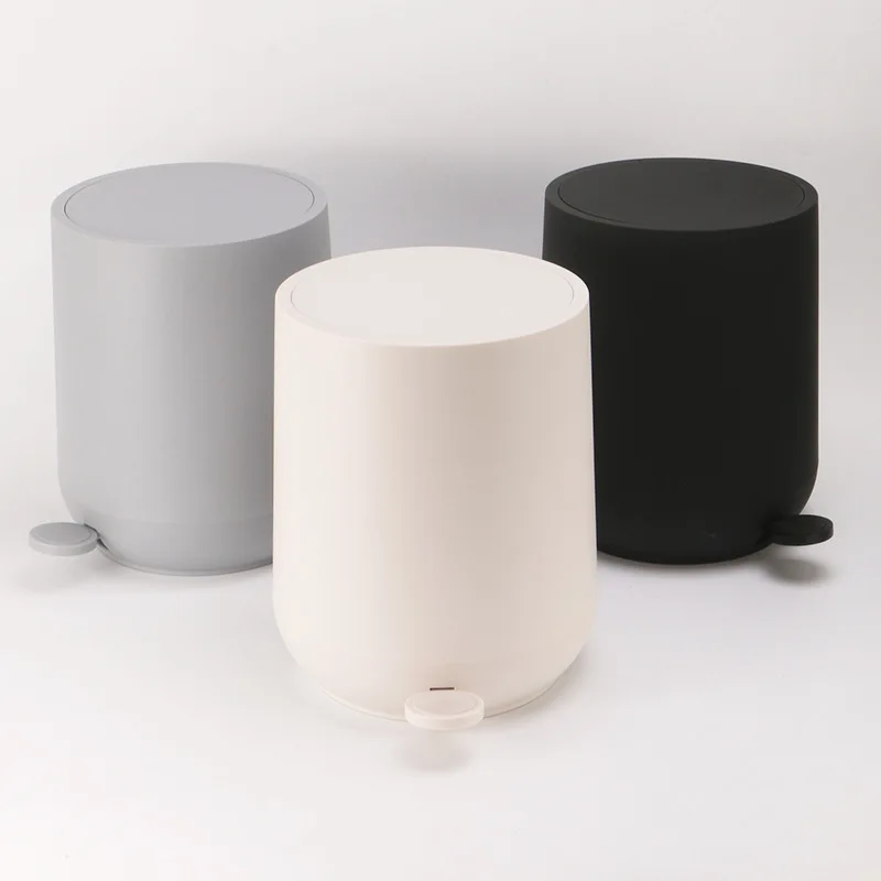 

Round garbage can without odor, quiet and slow down 7L household garbage can