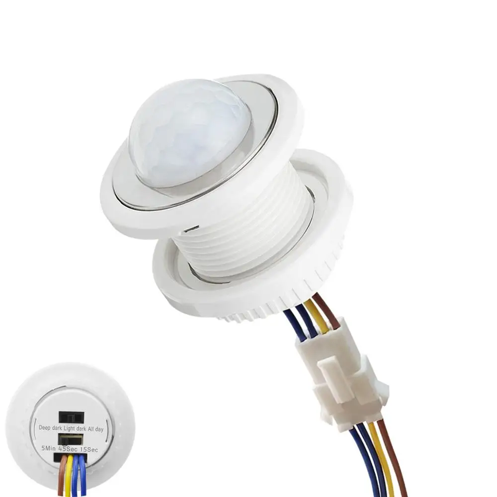 

Smart PIR Sensor Detector Smart Switch 220V 110V Time Delay Adjustable Motion Sensor Sensitive Mode Detector Light Switch