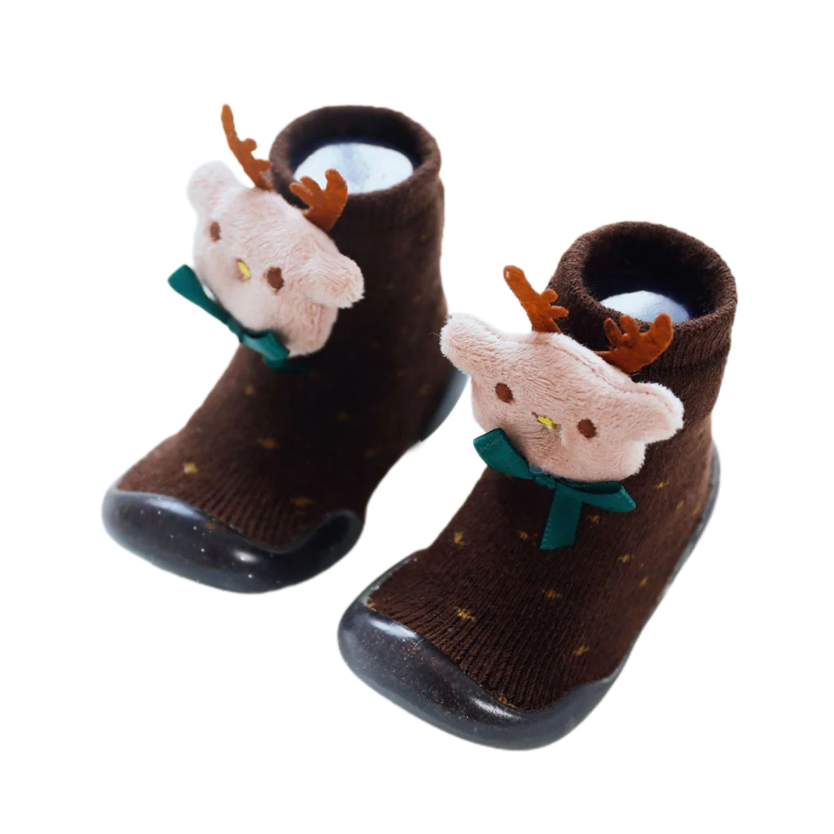 

Baby Shoes Anti-Slip Christmas Polka Dots Stripes Soft-Soled Shoes Prewalker for Baby Boys and Girls