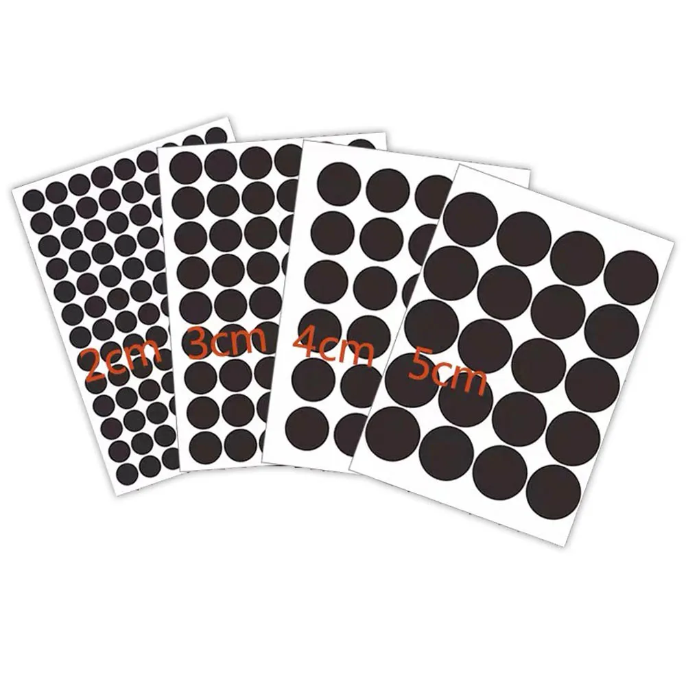 300 Pcs A Pack Round Black Stickers Seal Labels with 1-5cm Seal Stickers for Envelope Scrapbooking Handmade Stationery Stickers