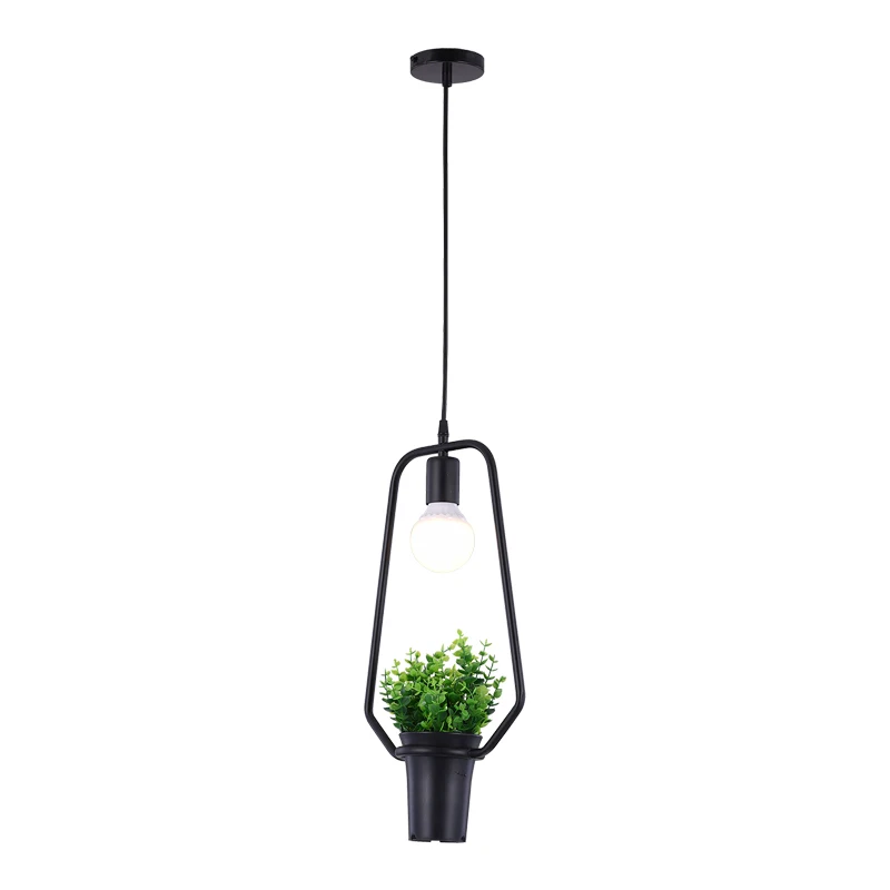 

Modern Plant Pot Deco Pendant Lamp Dining Table Hanging Light Fixture Diy Luminaire Office Lighting Fashion 2020 Shade Modern 10