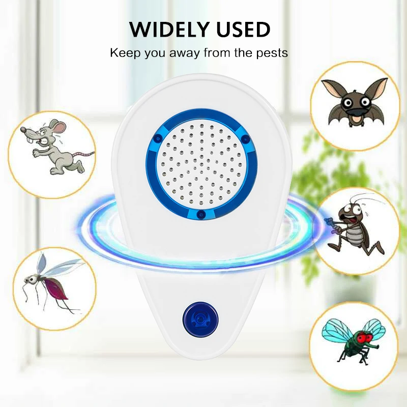 

Mosquito Killer Multipurpose Electronic Mosquito Repellent Reject Insect Bug Killer UK/US/EU Plug Ultrasonic Insect Repellener