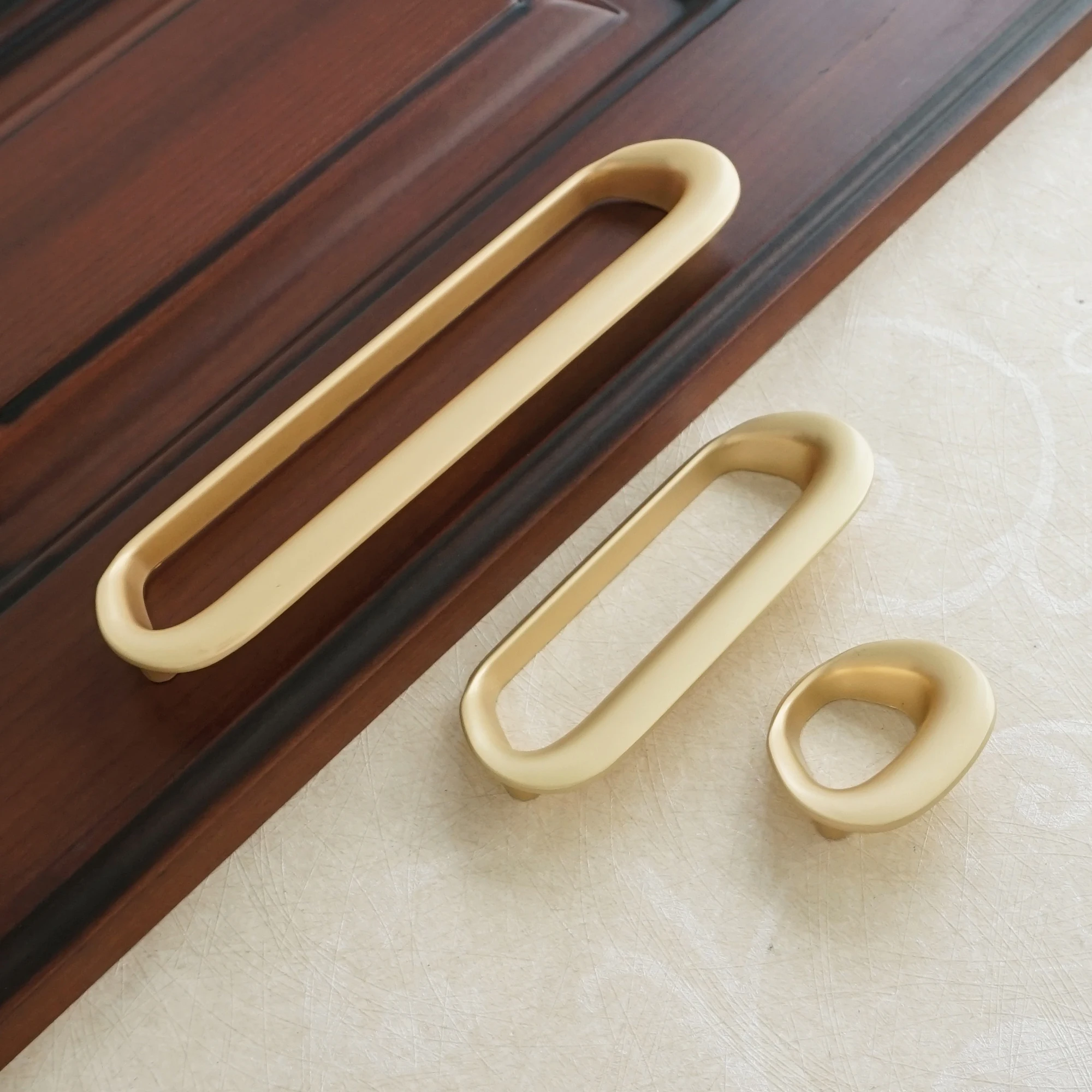 

Cupboard Drawer Knobs Zinc Alloy Door Handle Pull Rings Brass Cabinet Pull Handles Modern 32mm 96mm 160mm